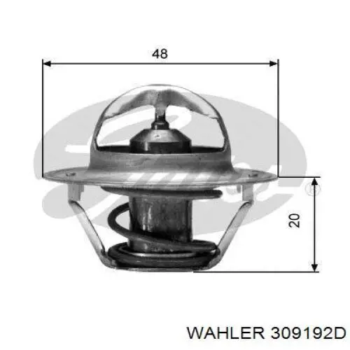 Termostat 309192D Wahler