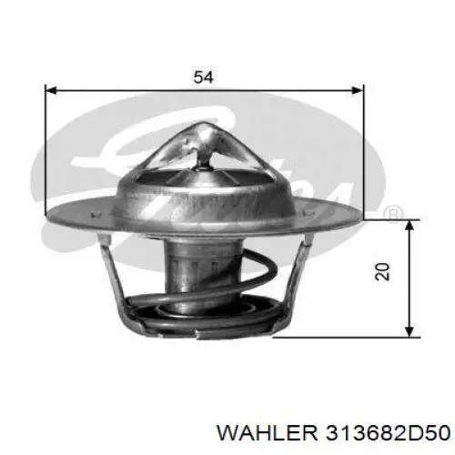 Termostat Wahler 313682D50 cena, od 10,72 USD