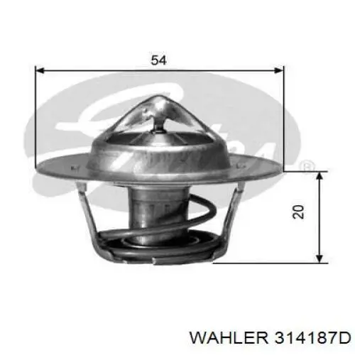 Termostat 314187D Wahler