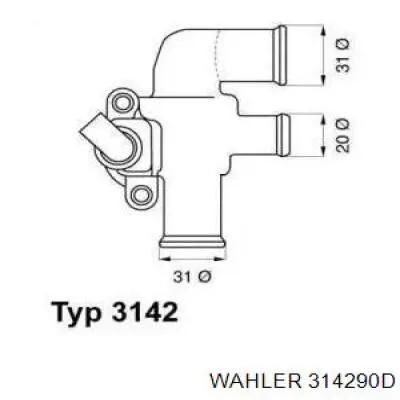 Termostat 314290D Wahler