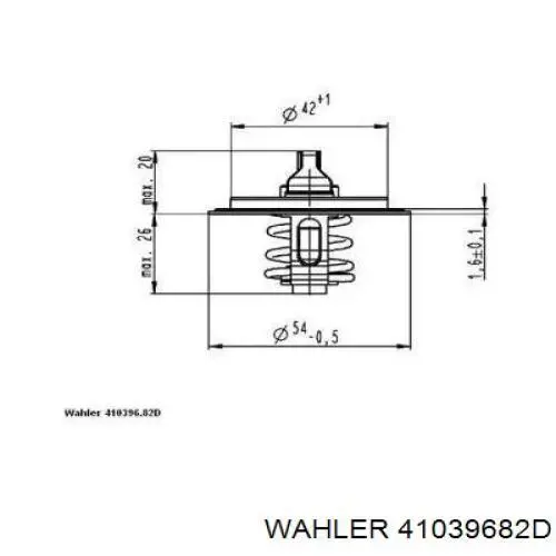 41039682D Wahler Termostat