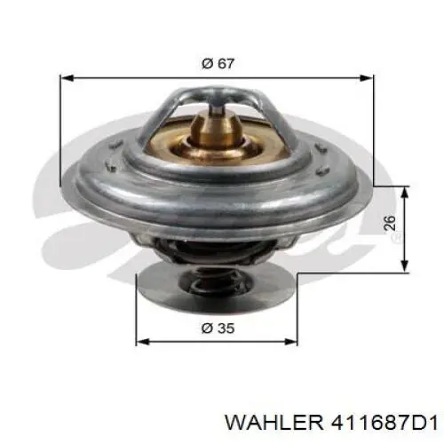 Termostat Wahler 411687D1 cena, od 14,12 USD