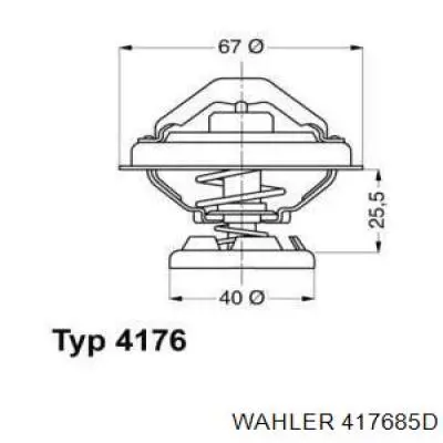 Termostat Wahler 417685D cena, od 18,50 USD