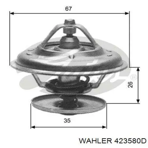 Do koszyka 423580D Wahler Termostat