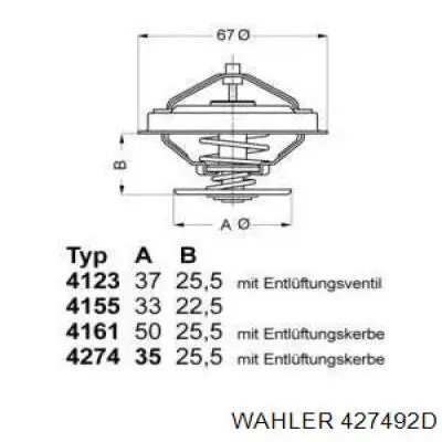 427492D Wahler Termostat