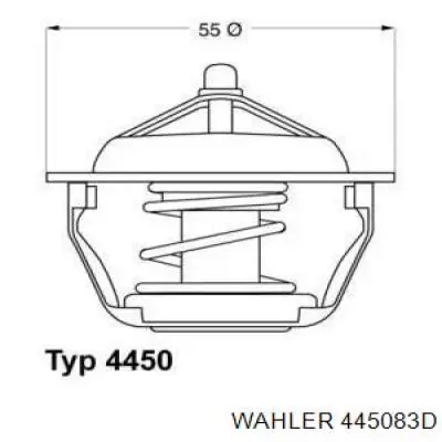 445083D Wahler Termostat