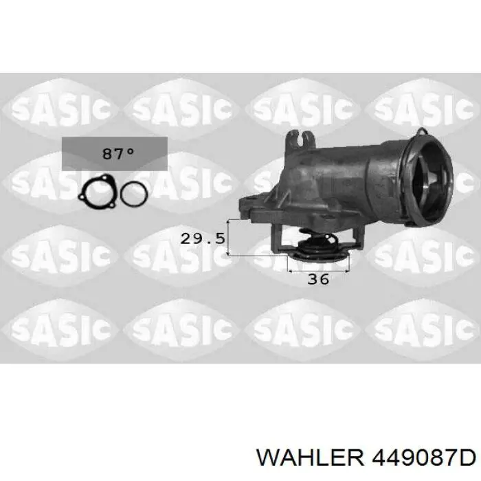 Termostat 449087D Wahler