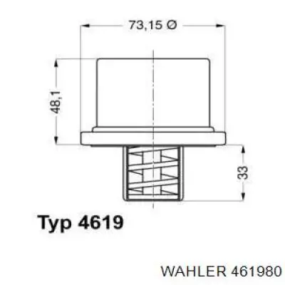 461980 Wahler Termostat