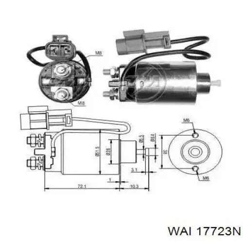 Do koszyka M000T20171 Mitsubishi Rozrusznik