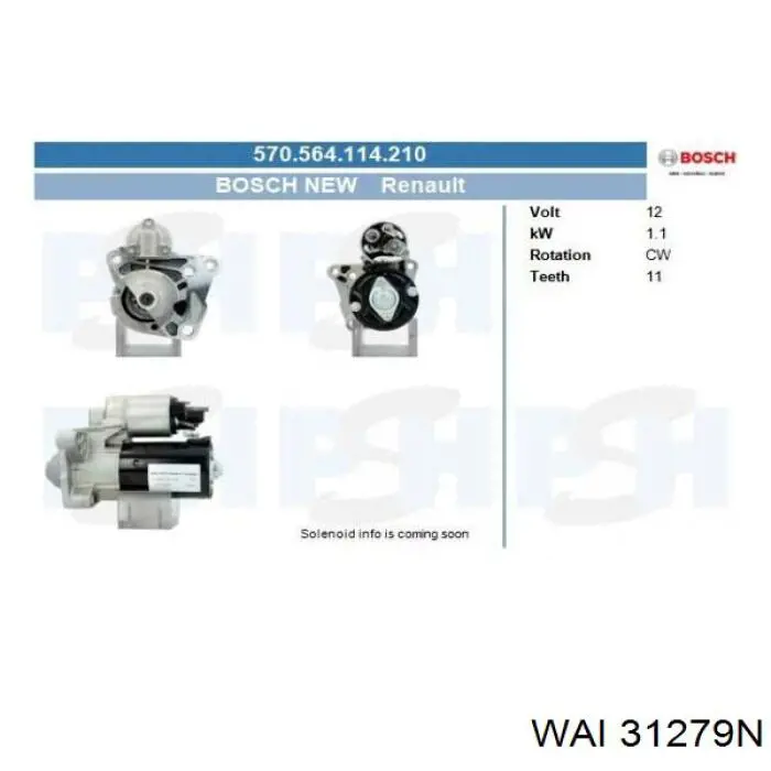 Rozrusznik Renault (RVI) 8200792969