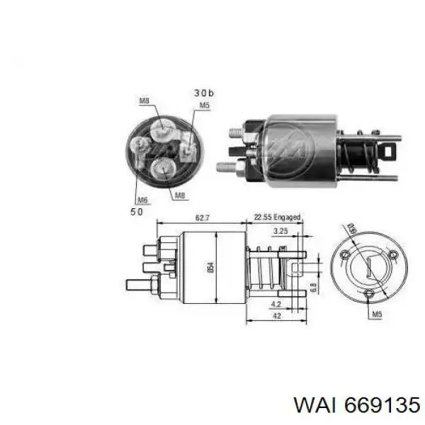 Do koszyka 12411427080 BMW Elektromagnes rozrusznika
