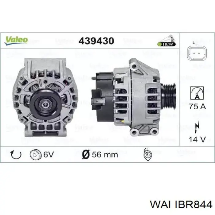 Do koszyka IBR844 WAI Mostek prostowniczy alternatora = Moster diodowy alternatora