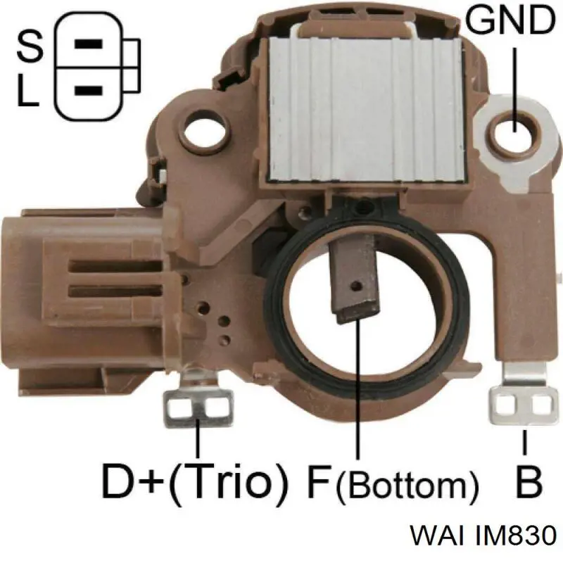 Do koszyka A866X27772 Mitsubishi Regulator alternatora (przekaźnik ładowania)