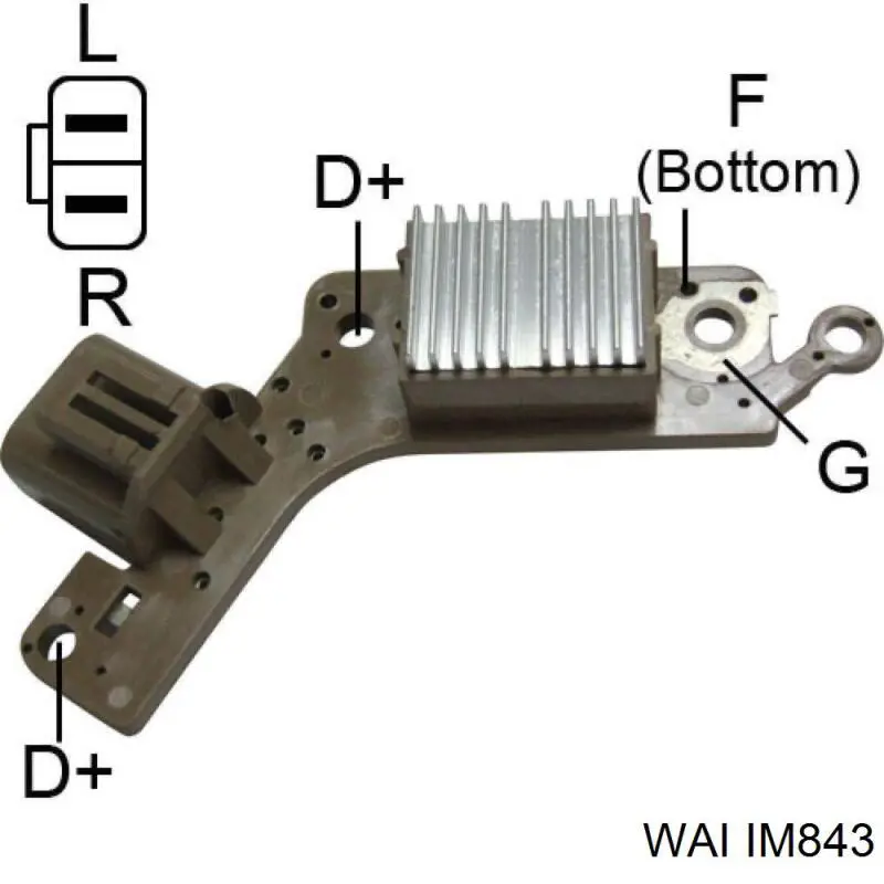 Regulator alternatora (przekaźnik ładowania) WAI IM843 cena, od 25,86 USD