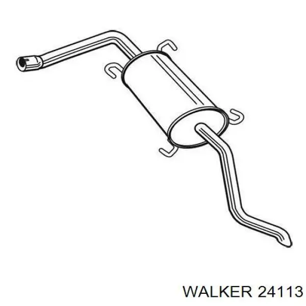 Tłumik, tylna część Fiat/Alfa/Lancia 1357636080 cena, od 94,05 USD