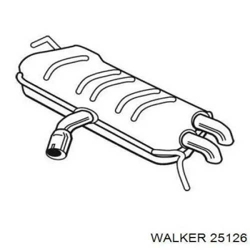 Do koszyka 1T0253609C VAG Tłumik, tylna część