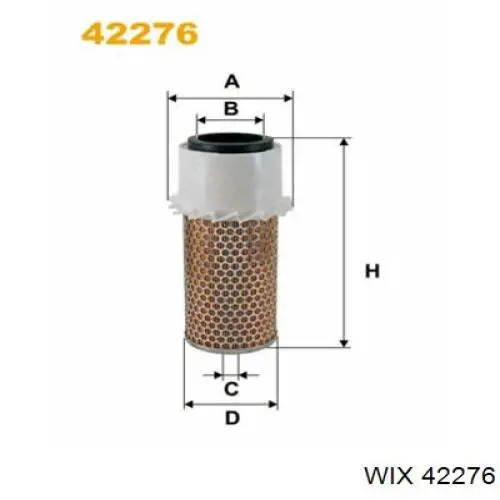 Filtr powietrza WIX 42276 cena, od 20,65 USD