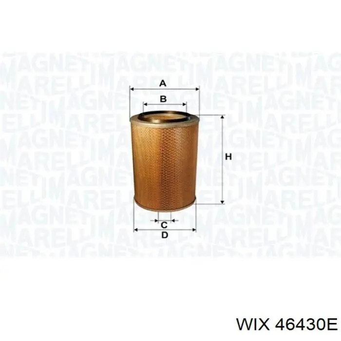 Filtr powietrza WIX 46430E cena, od 27,05 USD
