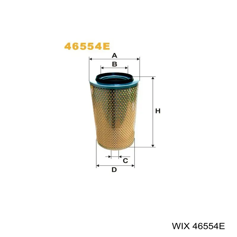 Do koszyka 46554E WIX Filtr powietrza