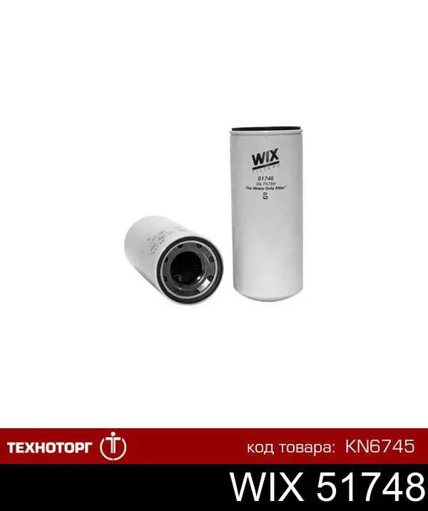 51748 WIX Filtr oleju