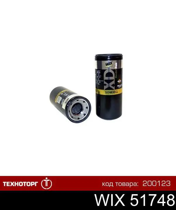 Filtr oleju WIX 51748 cena, od 47,33 USD