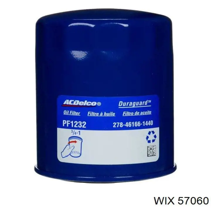 Do koszyka 57060 WIX Filtr oleju