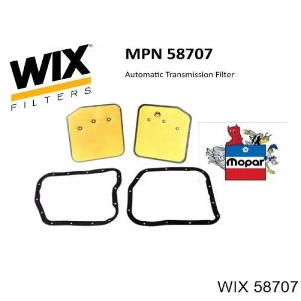 58707 WIX Filtr automatycznej skrzyni biegów