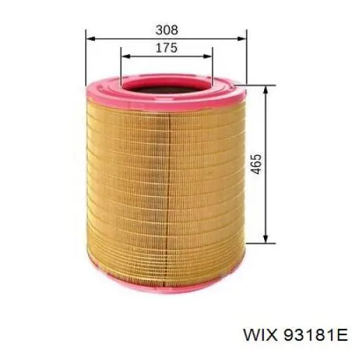 Do koszyka 93181E WIX Filtr powietrza