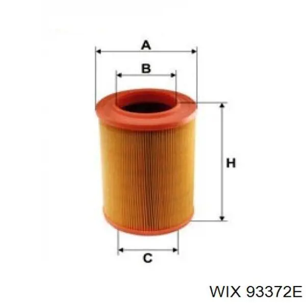 93372E WIX Filtr powietrza