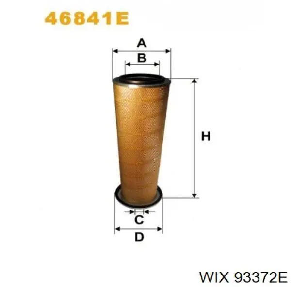 Filtr powietrza WIX 93372E cena, od 75,96 USD