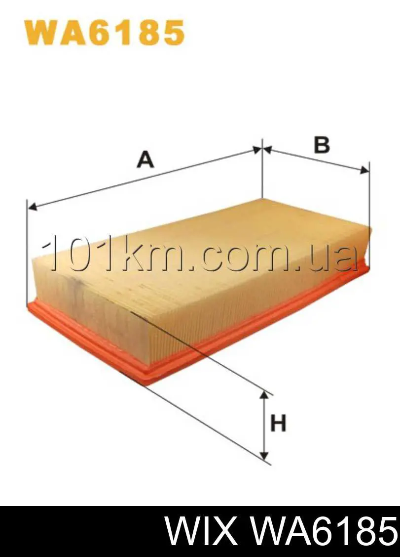 Do koszyka WA6185 WIX Filtr powietrza