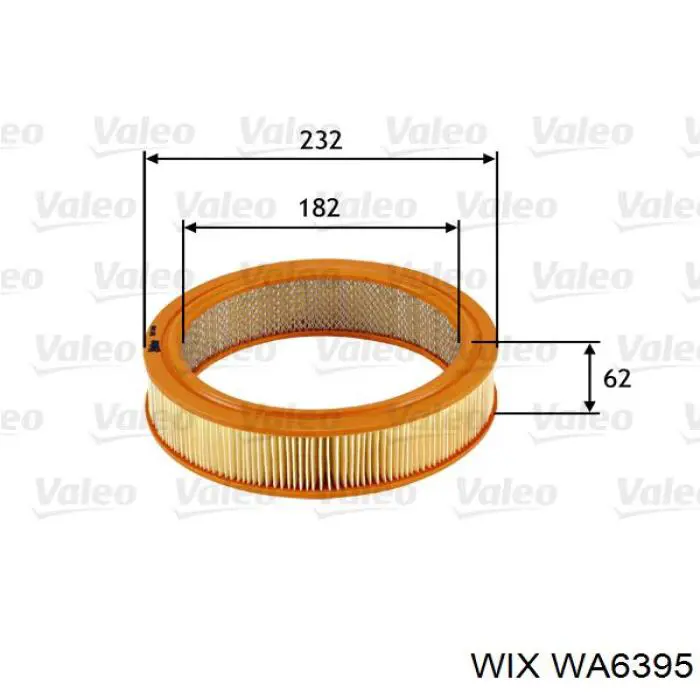 Do koszyka WA6395 WIX Filtr powietrza