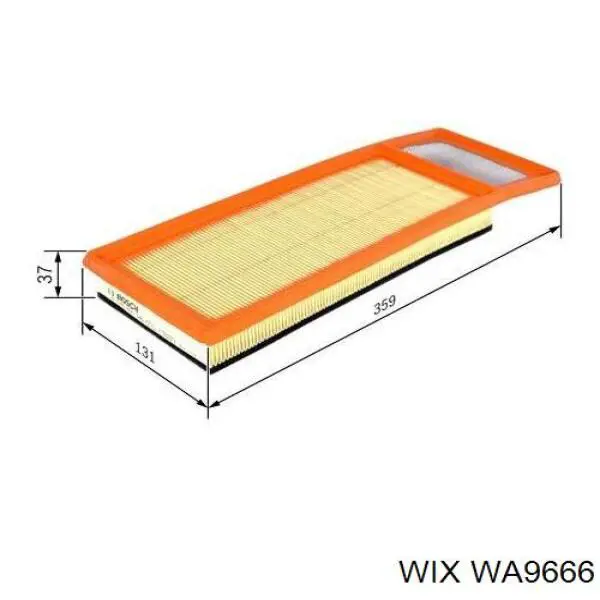 Do koszyka WA9666 WIX Filtr powietrza