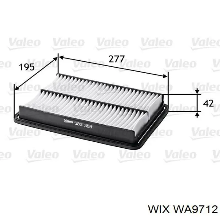 Filtr powietrza WIX WA9712 cena, od 8,94 USD