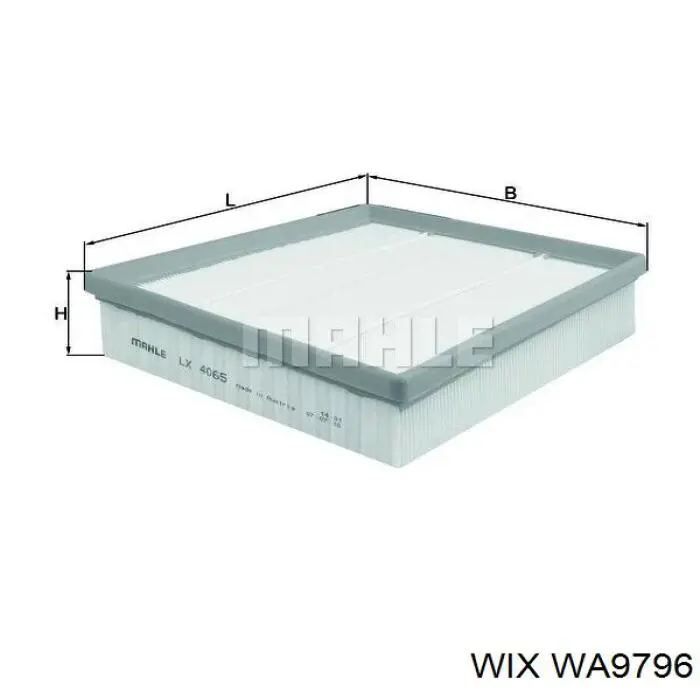 Filtr powietrza WIX WA9796 cena, od 9,23 USD