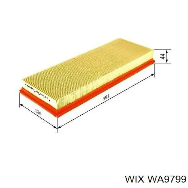 Filtr powietrza WIX WA9799 cena, od 14,65 USD