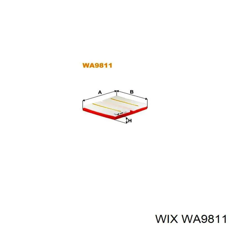 Filtr powietrza WIX WA9811 cena, od 11,51 USD