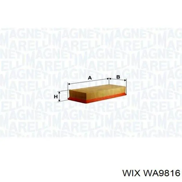 WA9816 WIX Filtr powietrza