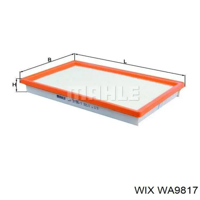 Filtr powietrza WIX WA9817 cena, od 9,34 USD