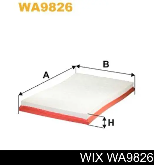 WA9826 WIX Filtr powietrza