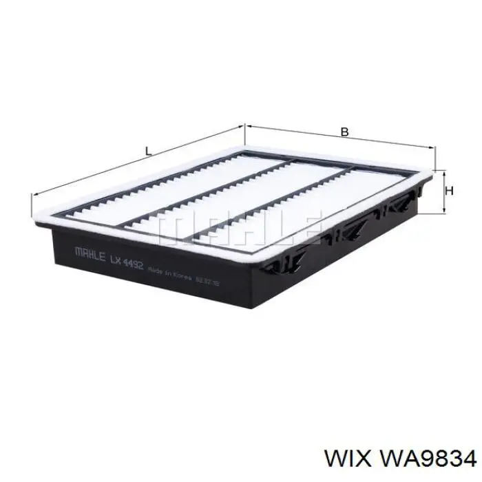 WA9834 WIX Filtr powietrza