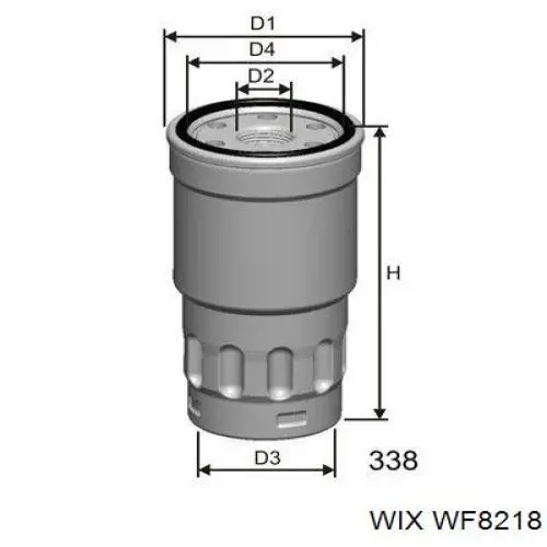 Do koszyka WF8218 WIX Filtr paliwa