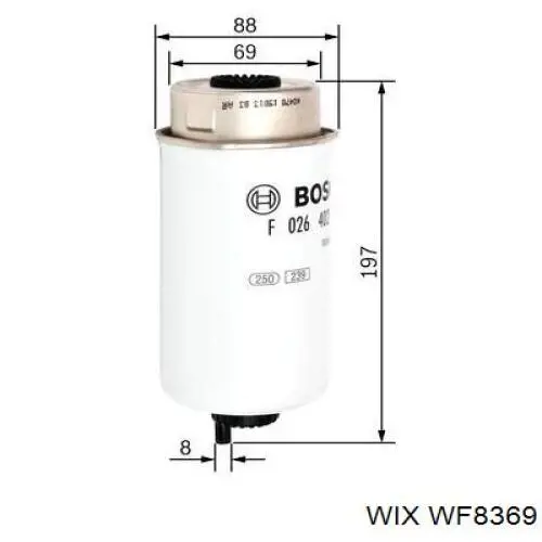 Do koszyka WF8369 WIX Filtr paliwa