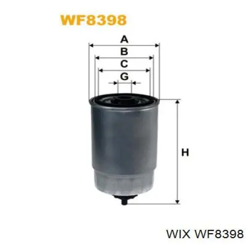 Filtr paliwa WIX WF8398 cena, od 12,42 USD