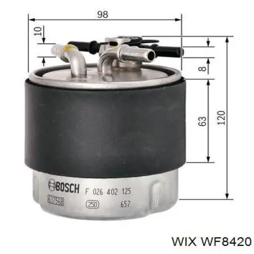 Do koszyka WF8420 WIX Filtr paliwa