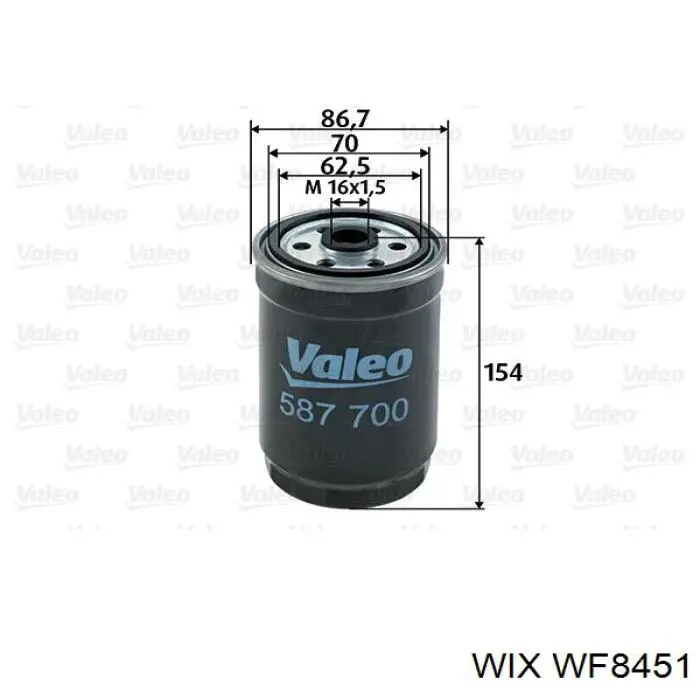 Do koszyka WF8451 WIX Filtr paliwa