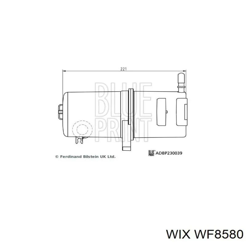 WF8580 WIX Filtr paliwa