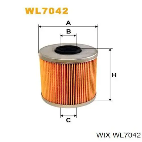 Do koszyka WL7042 WIX Filtr oleju