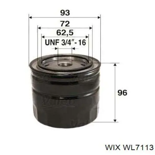 Do koszyka WL7113 WIX Filtr oleju