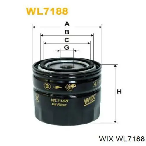Do koszyka WL7188 WIX Filtr oleju